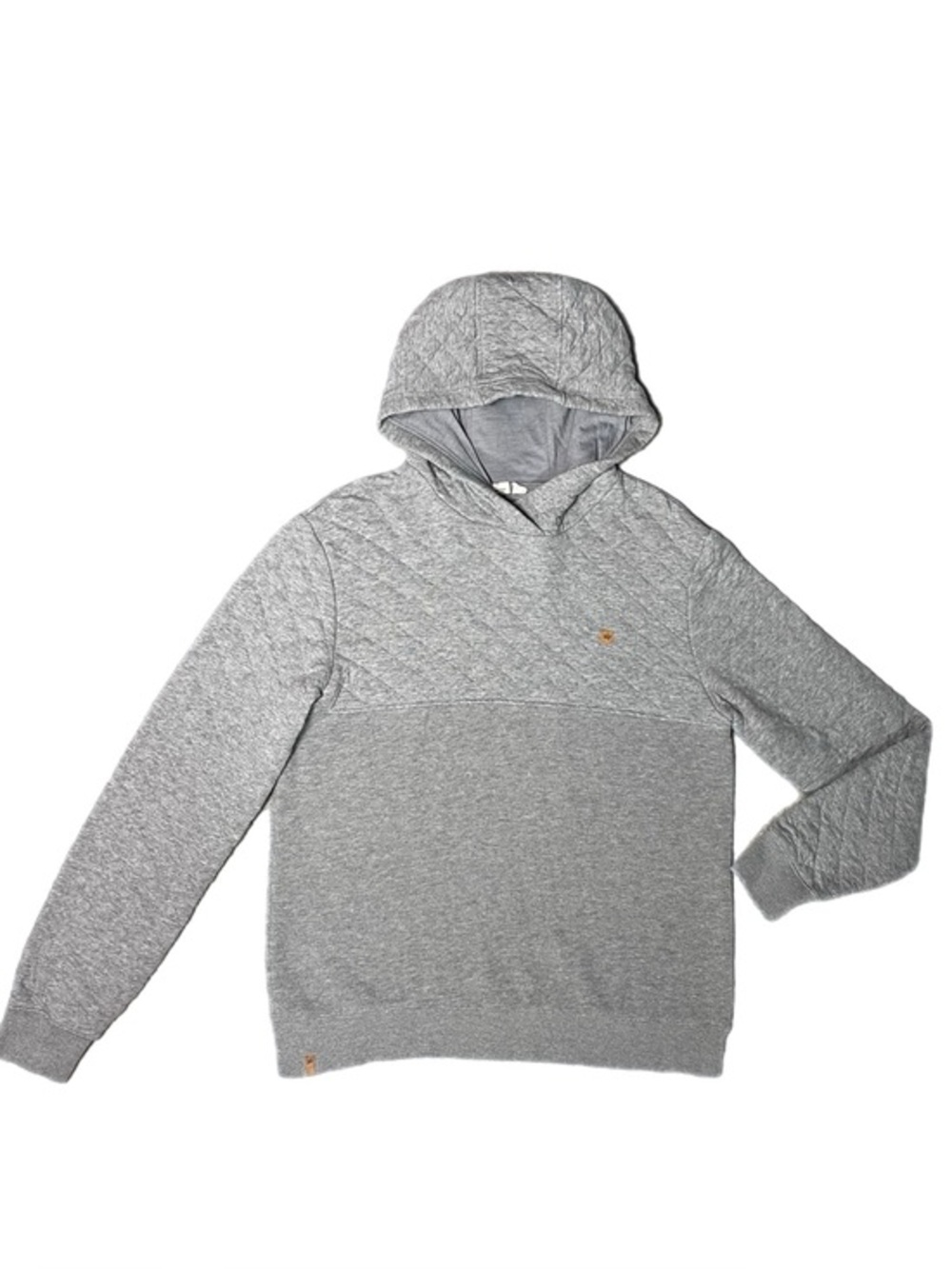 Men’s Quadra Tentree Quilted Organic Cotton Gray Hoodie
